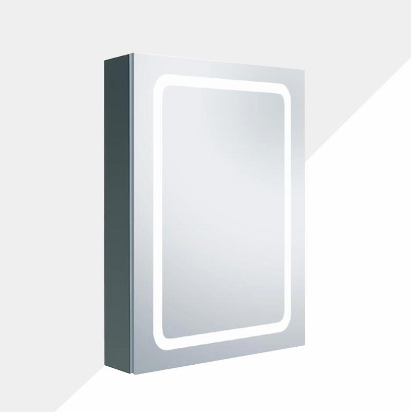 One Door Aluminum LED Medicine Cabinet 