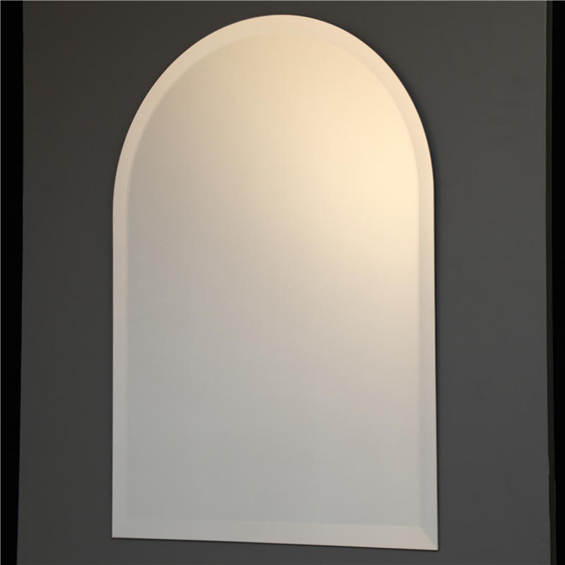 Jinghu Frameless Beveled Edge Arch Shape Processed Bathroom Wall Mirror