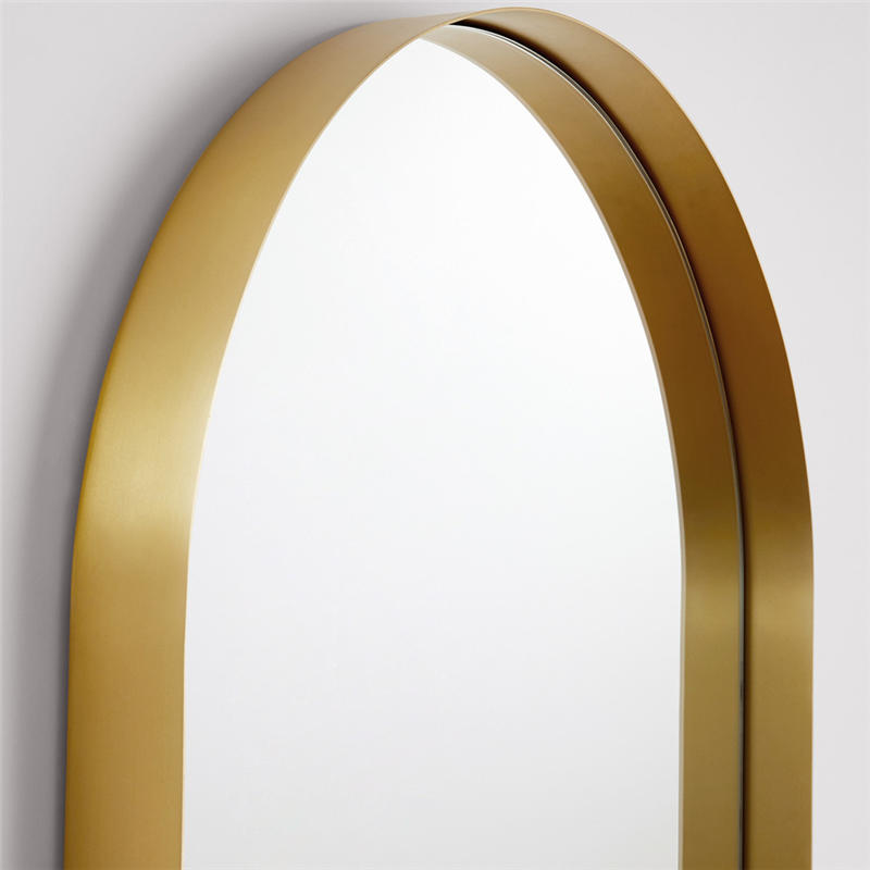 Arch Shape Stainless Steel Framed Wall Mirror