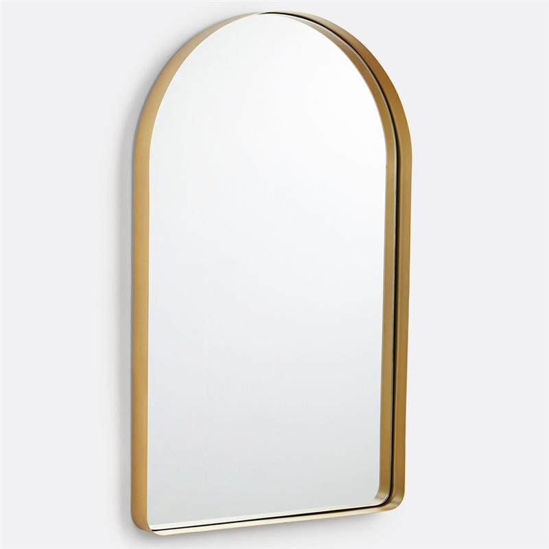 Arch Shape Stainless Steel Framed Wall Mirror