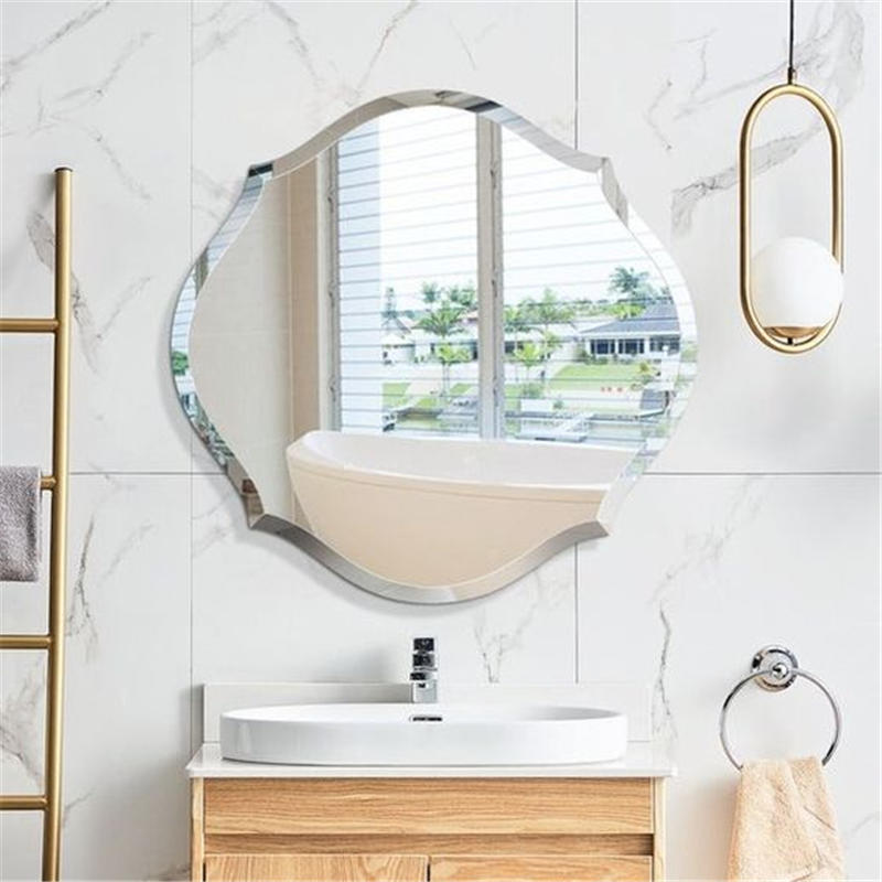 Jinghu Polygon Shatter-Proof Wall Plain Mirror Frameless Home Decorative Furniture Mirror