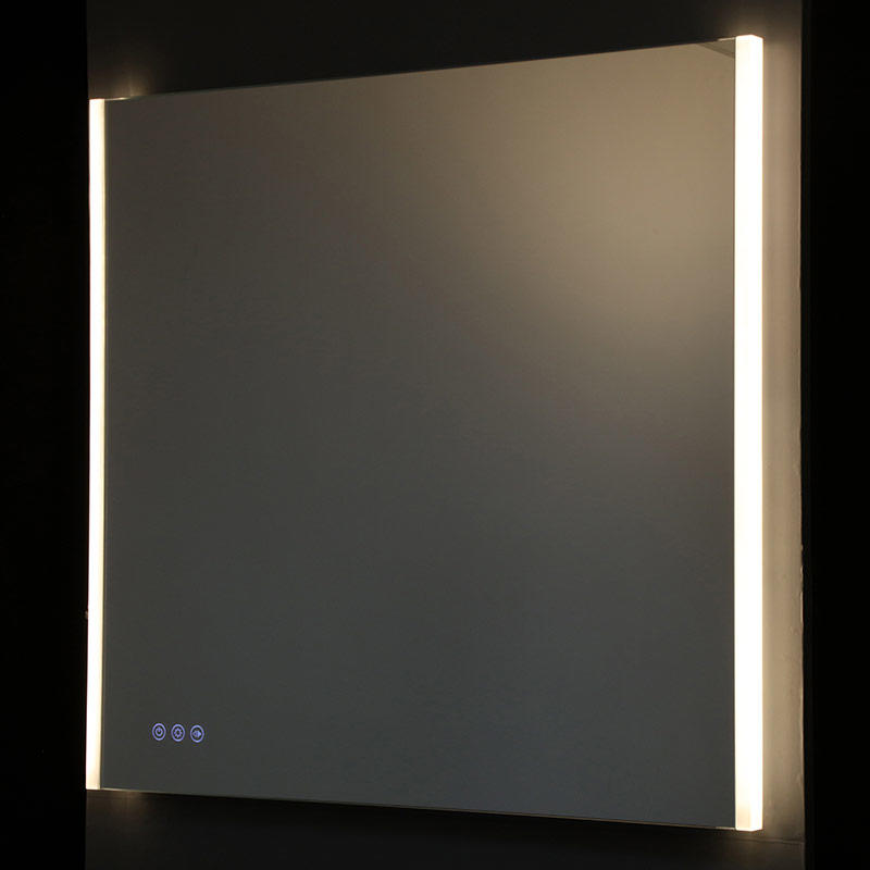 Rectangle Acrylic Backlit LED Bathroom Mirror with Dimmer Color Temperature Adjsuting