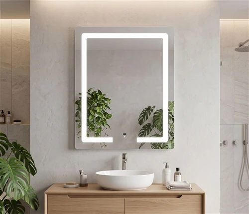 News Title：New Launch: Rectangular Touch‑Sensor LED Backlit Bathroom Mirror