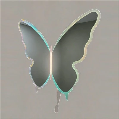 Butterfly Art LED Wall Mirror