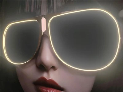 Oversized LED Light‑Up Sunglasses, Neon Glow Party Eyewear For Nightclub, Cosplay & Festival Events